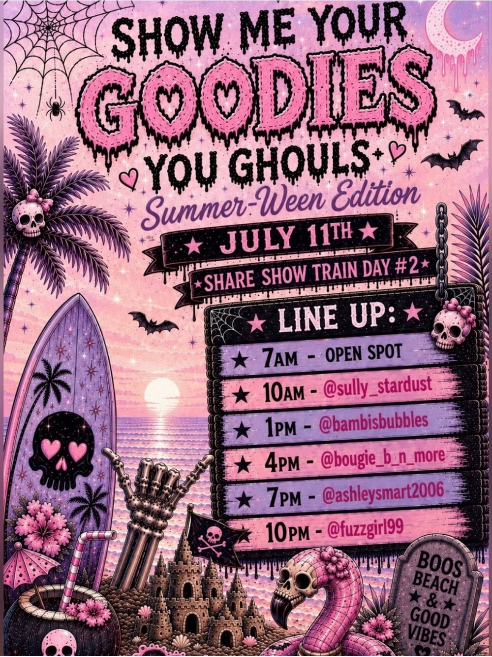 Show Me Your Goodies You Ghouls Summer-Ween Edition Live Share Show - Picture 2 of 6